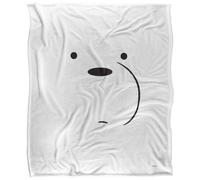 We Bare Bears Silky Ice Bear Supersoft Blanket White/black (One Size)