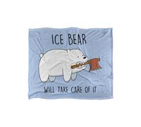 We Bare Bears Take Care of It Silky Touch Super Soft Throw Blanket 152 X 127 cm Cartoon Network White One Size