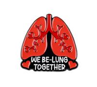 We Be-lung Together Pin Brooch, Respiratory Therapist Enamel Pin, Gift For RT Therapist RT Nurse, Healing Lungs Lapel Badge, Respiratory Therapy Brooches, Lung Care Breathing Accessories