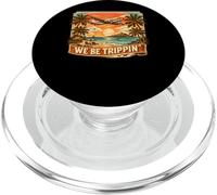We Be Trippin' Vintage Tropical Airplane Travel PopSockets PopGrip for MagSafe