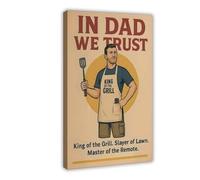 We Believe in Dad-The Hilarious Super Dad Canvas Poster Wall Art Decor Print Picture Paintings for Living Room Bedroom Decoration 08x12inch(20x30cm)