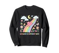 We Bloom In Different Ways Inspirational Mental Health Sweatshirt