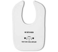 We Both Know That's Not A Real Airplane - Baby Hook and Loop Bib