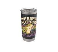 We Brew Potions At Dawn Frog Witch Stainless Steel Insulated Tumbler