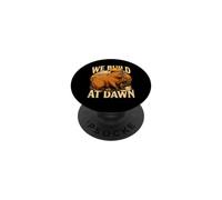 We Build At Dawn Capybara Construction Crew PopSockets Adhesive PopGrip
