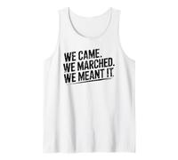 We Came We Marched Protest Human Rights Unity Tank Top