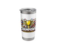 “WE Came. WE Played. WE Won.”, Team Victory Design Stainless Steel Insulated Tumbler