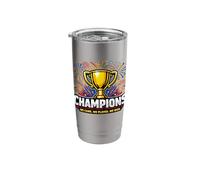 “WE Came. WE Played. WE Won.”, Team Victory Design Stainless Steel Insulated Tumbler