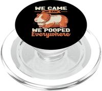 We Came We Saw We Pooped Everywhere Funny Guinea Pig PopSockets PopGrip for MagSafe
