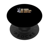 We Came We Trotted We Brayed Funny Pack Burro Racing Lovers PopSockets Adhesive PopGrip