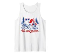 We Camp At Dawn Frog Camping Funny Tank Top