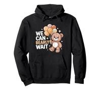 We Can Bearly Wait Cute Bear Baby Shower Pullover Hoodie