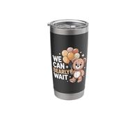 We Can Bearly Wait Cute Bear Baby Shower Stainless Steel Insulated Tumbler