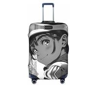 We Can Do It3 Luggage Cover Elastic Washable Stretch Suitcase Protector Scratch Resistant Travel Cover White/Opulent Garden, Large, White/Opulent Garden, L