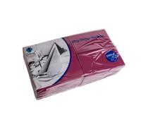 We Can Source It Ltd - Burgundy Red 40cm 2-Ply Paper Napkins - Absorbent Dinner Serviettes with 8-Fold Rectangular Design - Ideal for Catering, and Events - Strong and Disposable - 250 Napkins (1Pack)