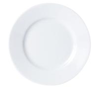 We Can Source It Ceramic Dinner Plates Set of 6, Large Serving Plates 26cm / 10.25", White Round Plate, Porcelain Serving Dishes for Salad, Steak, Buffet, Microwave & Dishwasher Safe
