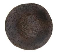 We Can Source It Ironstone 17cm Side Plate Pack of 6 | Rustic Speckled Stoneware Dessert Starter Plate | Dark Iron Finish | Microwave & Dishwasher Safe Tableware
