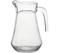 We Can Source It Ltd - 1.3 Litre Glass Pitcher Jugs - Milk, Water, Cocktail & Juice Pitcher for Restaurants, Parties, Events & Home - Durable Serving Drinks with Modern Design - Pack of 1