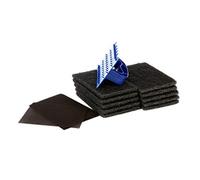 We Can Source It Ltd - 1 Holder with 10 Mesh Screens & 10 Pads Blue Griddle Scourer Cleaning Kit - Heavy Duty Scrubber for Ovens, Grills, BBQs, Pans & Catering Kitchens - Durable & Heat Resistant