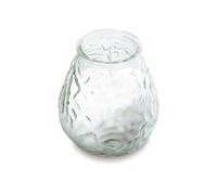 We Can Source It Ltd - 12 x Low Boy Glass Jar Candles with 70 Hour Burn Time - White Wax Jars for Home, Garden, Restaurant & Commercial Use - Lead-Free Cotton Wick
