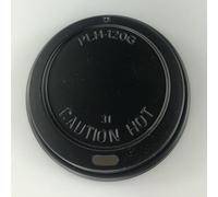We Can Source It Ltd 12Oz 16Oz 90mm Sip Through Pet Plastic Coffee Cup Lids For Paper Cups Black Or White Pack Of 100