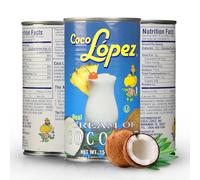 We Can Source It Ltd - 15oz Coco Lopez Cream of Coconut - Cocktail Drink Mix - For Mixing Tropical Drinks and Desserts - For Making Pina Colada - For Bar and Parties (Pack of 24)