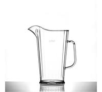 We Can Source It Ltd - 2 Pint Rigid Polycarbonate Jug Pitcher with CE Marked Design - Reusable Unbreakable Clear Plastic Jug for Beer, Water, Juice & Cocktails - Durable, Dishwasher Safe Barware