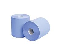 We Can Source It Ltd - 2-Ply Blue Centrefeed Paper Rolls 150m with Industrial Tissue - Multipurpose Kitchen, Garage, Bathroom Wipes - Durable BPA Free Paper for Home and Commercial Use - Pack of 24