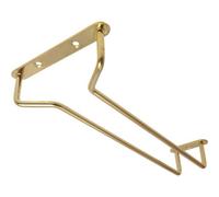 We Can Source It Ltd - Brass Wine Glass Hanger Rack - 24 inch Under-Shelf Stemware Holder Space-Saving Bar & Kitchen Storage - Organiser for Goblets in Home, Bar & Restaurant Use