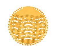 We Can Source It Ltd - 24 x Urinal Screen Deodoriser Mats, Anti-Splash, 30-Day Long-Lasting Fresh Scents - Fits All Urinals - Mango Fragrance
