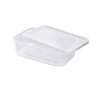 We Can Source It Ltd 250 650ml Plastic Food Containers with Lids | Food Grade BPA Free | Microwave Dishwasher Freezer Safe | Food Storage Meal Prep Lunch Box Kitchen Takeaway
