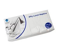 We Can Source It Ltd - 33cm White 2-Ply Luncheon Napkins - 4-Fold Square, White Paper Napkins - Soft, Recyclable & Biodegradable for Restaurants,Party & Catering Supplies - Pack of 500 (2 Pack)