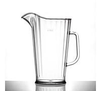 We Can Source It Ltd - 4 Pint Elite Polycarbonate Jug - Clear Large Plastic Drink Jug - Shatter Resistant Design for Pimms, Cocktails, Beer, Water, Juice - Catering, Bars, Restaurants, Dishwasher Safe