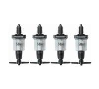 We Can Source It Ltd - 4 x Solo Bar Optic Measure for Spirits - 50ml CE Stamped Measure - for Cocktails and Drinks - Use in Commercial and Home Bars