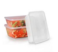 We Can Source It Ltd - 5 x 500ml Plastic Microwave & Freezer Safe Food Containers with Lids - BPA-Free, Reusable, Takeaway Meal Prep Container - Catering Grade Food Storage Boxes for Home & Business