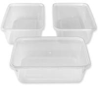 We Can Source It Ltd - 50 x 500ml Plastic Microwave & Freezer Safe Food Containers with Lids - BPA-Free, Reusable, Takeaway Meal Prep Container - Catering Grade Food Storage Boxes for Home & Business