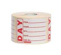 We Can Source It Ltd - 500 x 3 Removable Food Storage Safety Day Labels Roll with Dispenser - Colour-Coded Date & Day Dot Stickers for Food Rotation, Allergen Tracking & FIFO in Kitchens & Catering