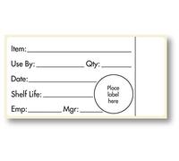 We Can Source It Ltd - 500 x 51x102 mm Shelf Life Food Rotation Labels - Removable Self-Adhesive Stickers for Food Safety, Hygiene, Catering & Kitchen Stock Management