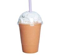 We Can Source It Ltd - 8oz / 250ml Clear Plastic Smoothie Cups with Dome Lids - Cold Drink Cups for Smoothies, Juices, Milkshakes, Iced Coffee, Bubble Tea - Pack of 500