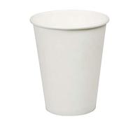 We Can Source It Ltd - 8oz Single Wall White Paper Cups without Sipper Lids - Great for Tea, Coffee, Cappuccino, Hot Drinks - Eco-Friendly 100% Compostable Recyclable - 200 Pieces