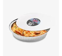 We Can Source It Ltd - Aluminium Round Foil Food Containers 7 Inch with Lids - Takeaway Storage and Baking Trays - Oven and Freezer Safe - Ideal for Catering, Meal Prep and Reheating - Pack of 25