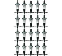 We Can Source It Ltd - Beaumont Solo Bar Optic Measure for Spirits - 25ml CE Stamped Measure - For Cocktails and Drinks - Use in Commercial and Home Bars - Set of 20