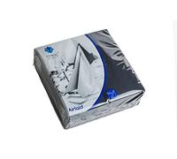 We Can Source It Ltd - Black Paper Napkins 40cm 4 Fold with Soft Linen Feel - Luxury Table Napkins for Dining, Weddings and Events - Strong and Absorbent Design - 200 Napkin (4 Packs)
