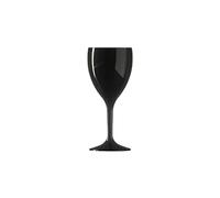 We Can Source It Ltd - Black Polycarbonate 11oz Elite Premium Wine Glass - Virtually Unbreakable - Pack of 12