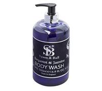 We Can Source It Ltd - Body Wash Bergamot & Jasmine By Syson & Ball - 500ml Pump Dispenser Bottle - with Single Chrome Holder