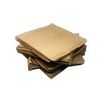 We Can Source It Ltd - Brown Kraft Paper Bags 10" x 10" with Flat Design - Ideal for Food, Sandwiches, and Groceries - Strong, Reusable, and Easy to Open Packaging - Pack of 1000