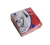 We Can Source It Ltd - Burgundy Red Paper Napkins 40cm 4 Fold with Soft Linen Feel - Luxury Table Napkins for Dining, Weddings and Events - Strong and Absorbent Design - 500 Napkin (10 Packs)