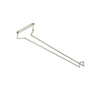 We Can Source It Ltd - Chrome Alloy Steel Wine Glass Hanger Rail 16" - Ceiling Mounted Glass Storage Rack for Wine Glasses - Under Cabinet Stemware Rack Holder for Home, Bar, Pub, Restaurant and Hotel