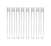 We Can Source It Ltd - Clear Plastic Test Tubes 16mm with Leakproof Lids - Durable Polystyrene Tubes for Weddings & Events - Reusable Drink Tube for Fun & Creative Presentation - Pack of 200