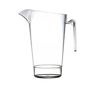 We Can Source It Ltd - Clear Polycarbonate Elite In2stax 4 Pint/2.2L Jug no Lid - Virtually Unbreakable - Pack of 4